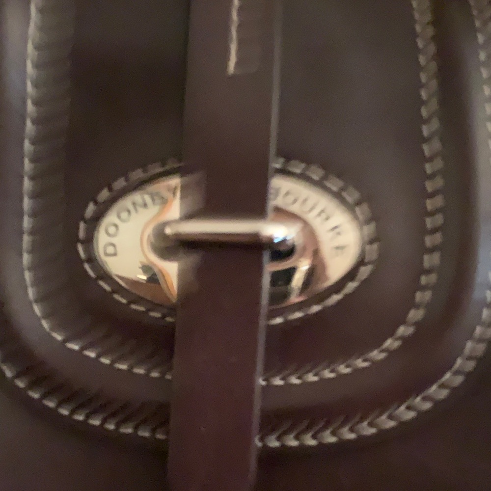 Dooney & Bourke Brown Leather Shoulder Bag - Picture 3 of 3